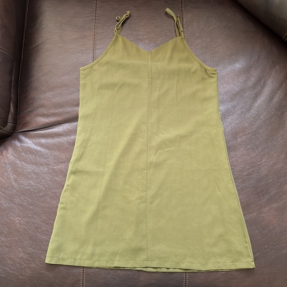 Green Slip Dress - Picture 3 of 4